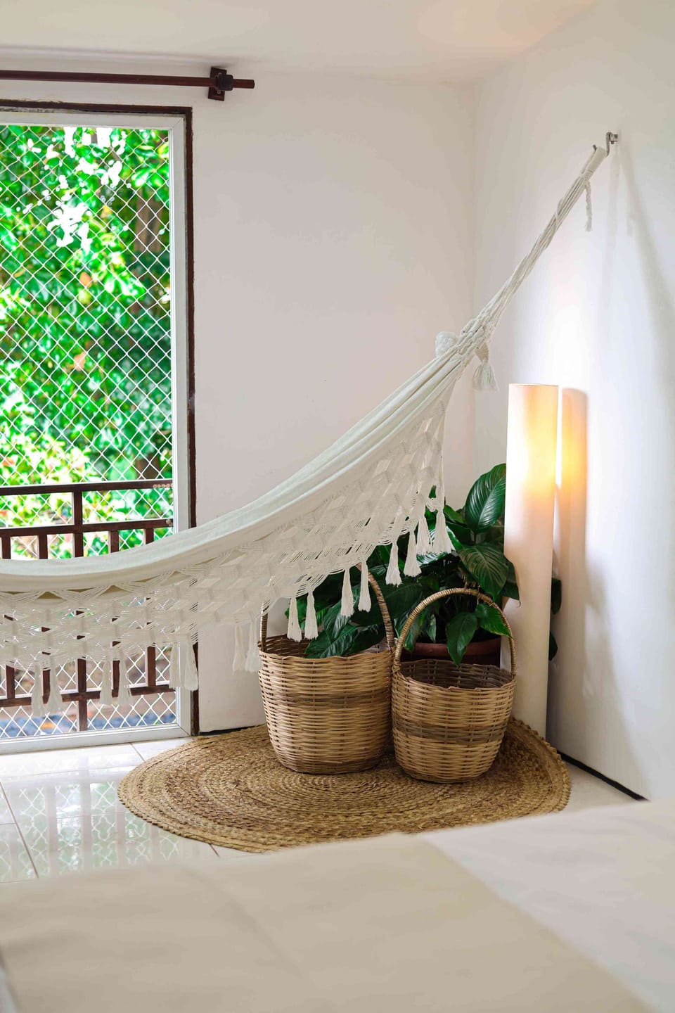 Quadruple Room, Garden View | In-room safe, desk, laptop workspace, blackout drapes