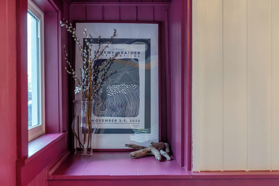 Every detail—down to the locally made art—was selected to celebrate Cannon Beach.