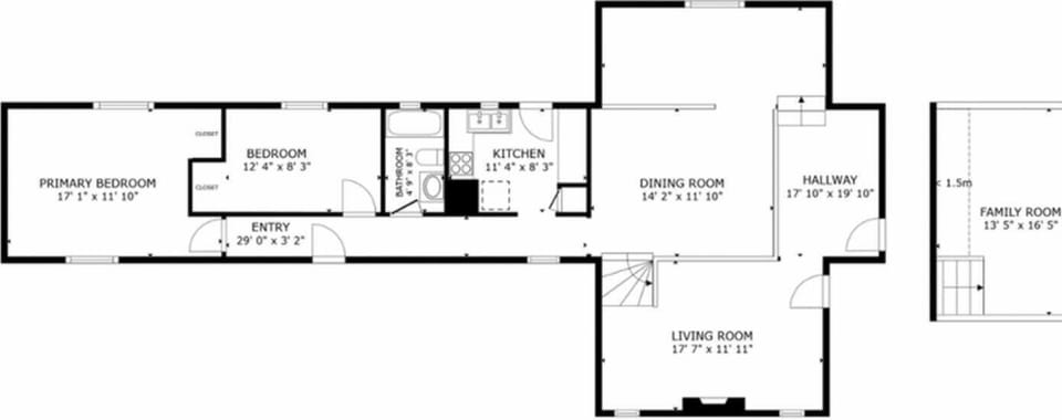 The Velvet Moose Floor plan
