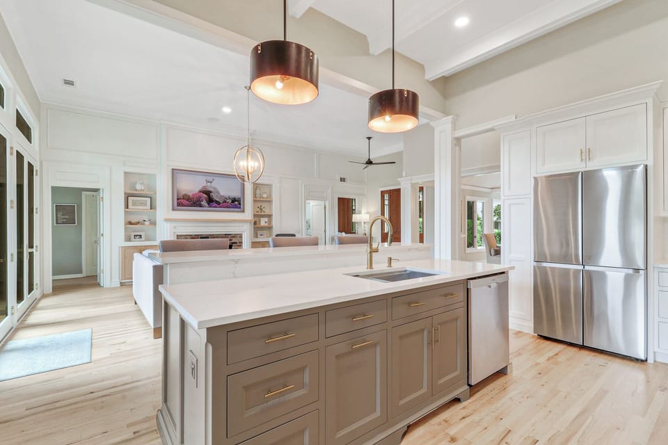 A stunning open-concept kitchen that flows seamlessly into the main living area—ideal for entertaining and everyday living.