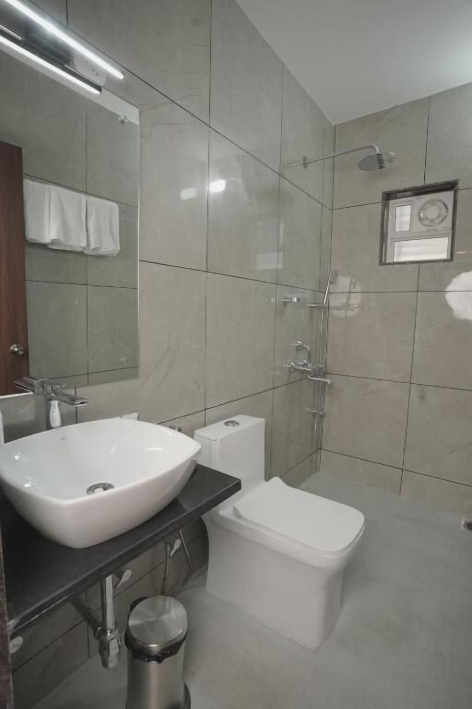 Free toiletries, hair dryer, slippers, towels