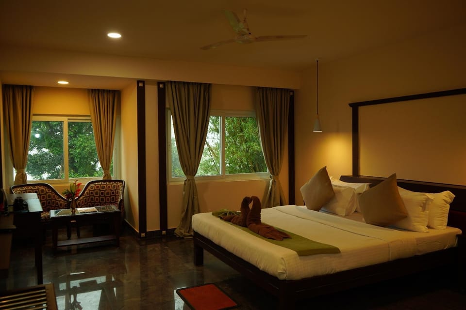 Double Room, Housekeeping, Garden View | Premium bedding, down comforters, blackout drapes, soundproofing