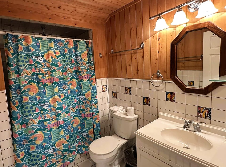 Full Bath with Shower Only, First Floor