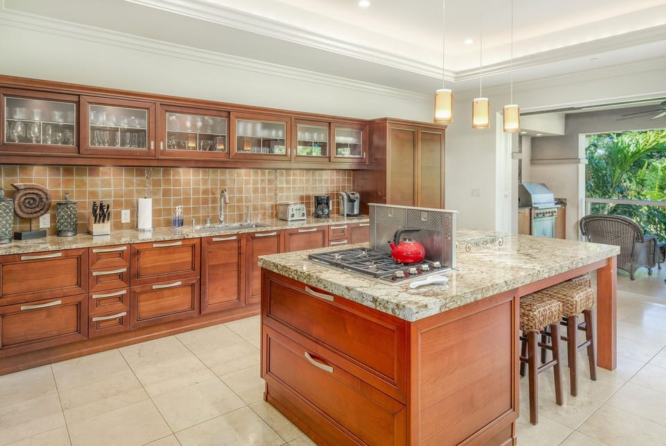 Villa, Multiple Beds, Lanai, Garden View (Ho'olei Unit 12-2) | Private kitchen | Coffee/tea maker