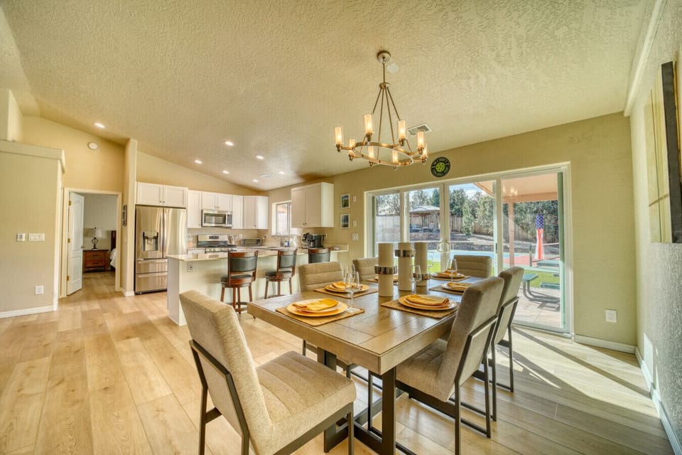 Open Dining Room and Kitchen