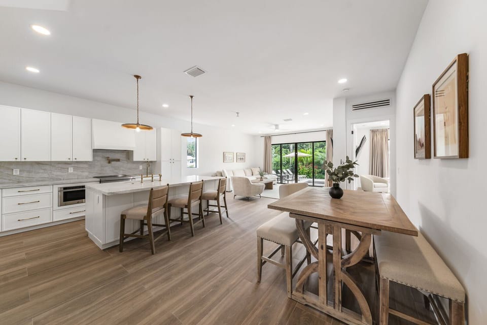 Open plan living area