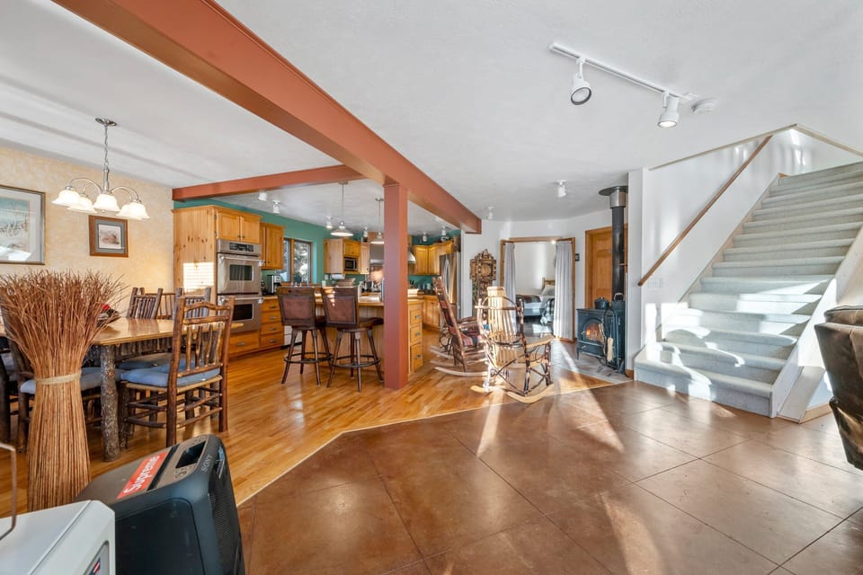 Kitchen and dining area