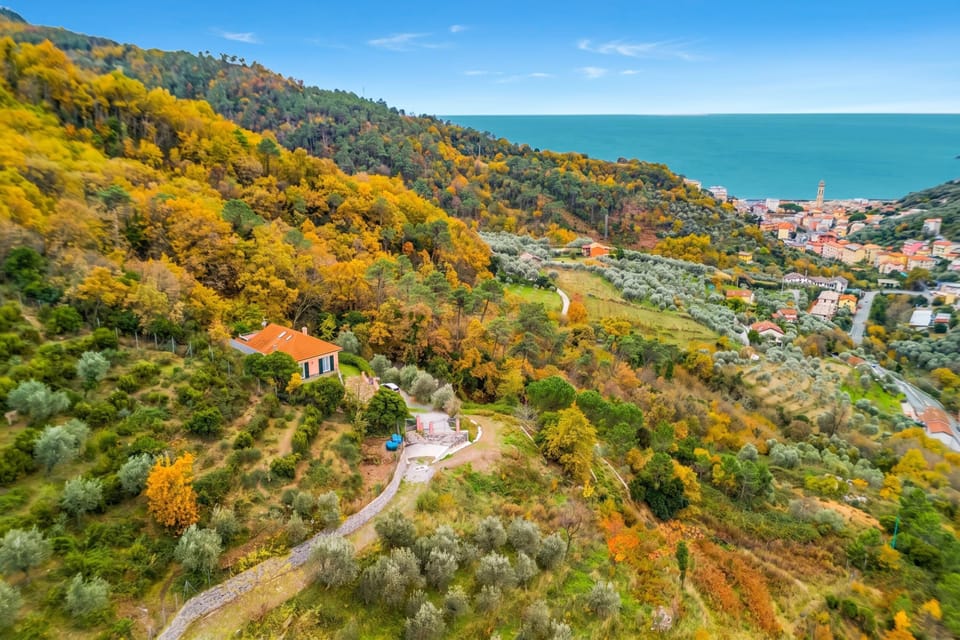 Family Villa, 5 Bedrooms, 2 Bathrooms (Moneglia Villa in A Quiet Place) | Aerial view