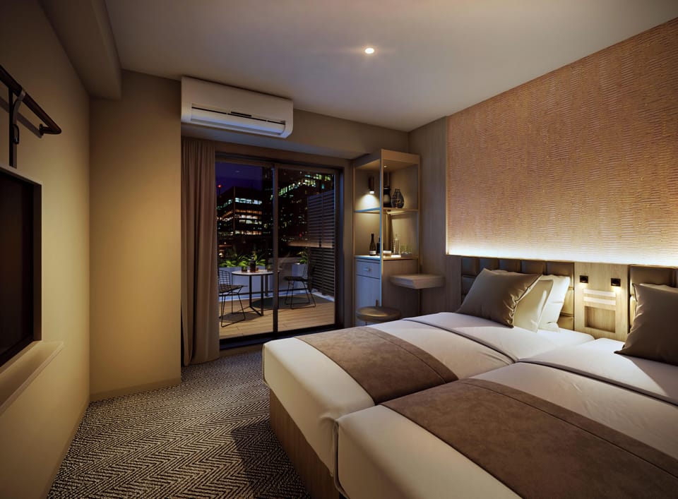 Laptop workspace, free WiFi, bed sheets
