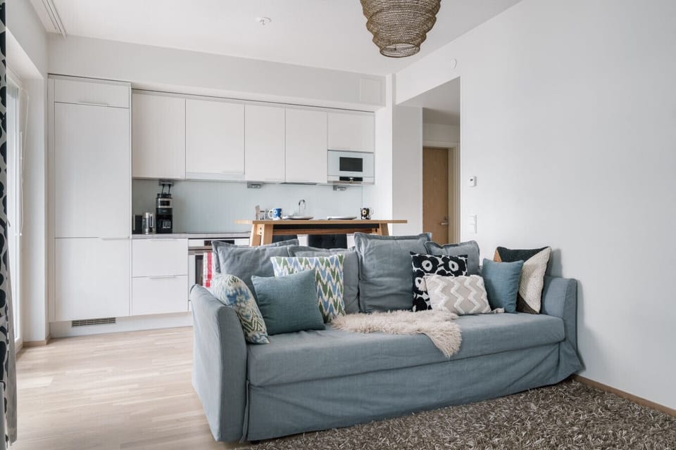 Sink into the comfy sofa and make yourself at home.