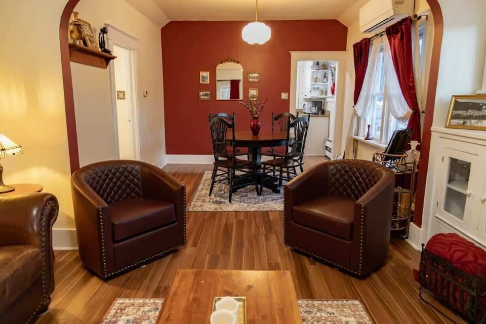 The home is inviting and warm 