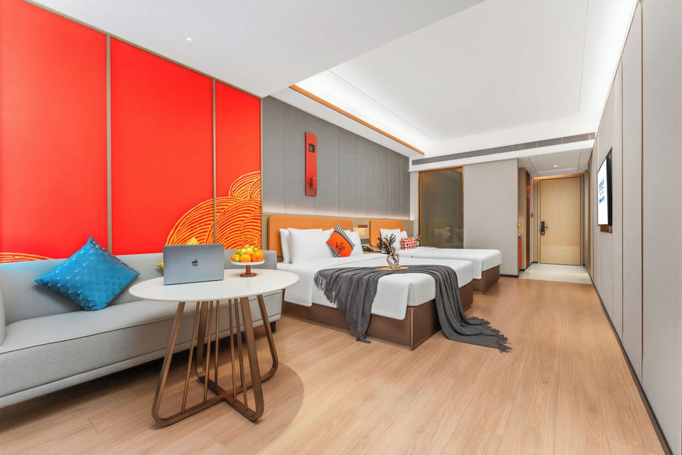 Joyful Family·Large Twin Room | Premium bedding, memory foam beds, minibar, individually decorated
