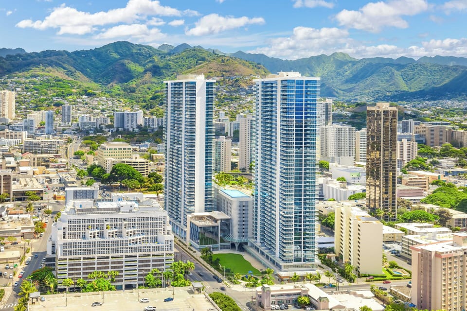 Stunning city and mountain views