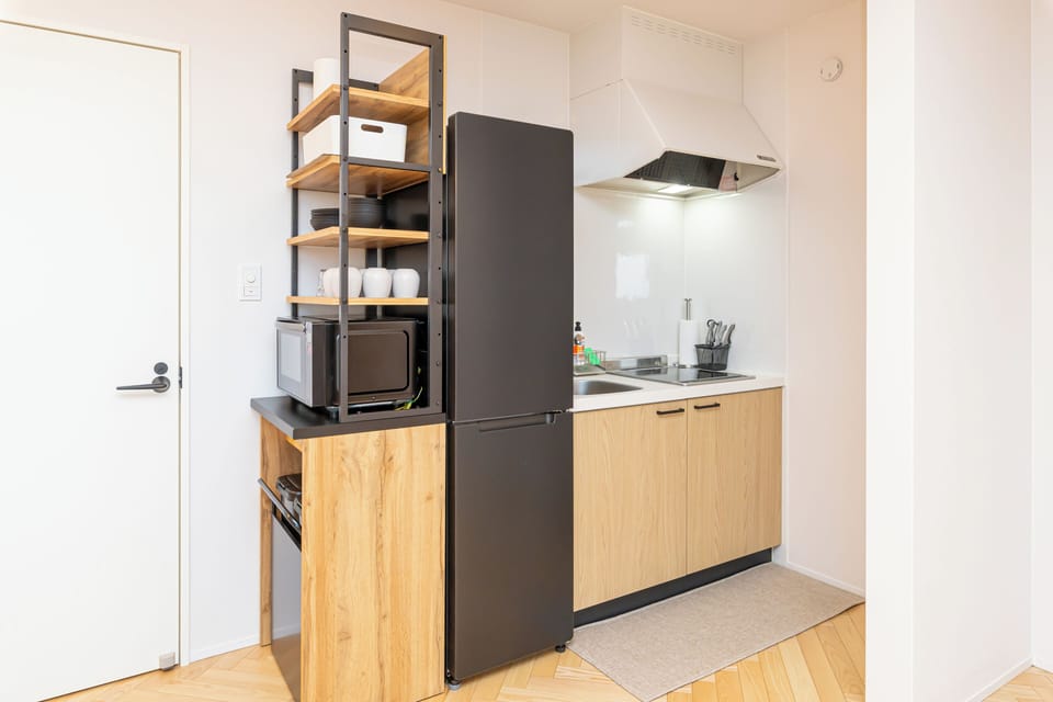 Deluxe Villa, Non Smoking, Oceanfront | Private kitchen | Full-size fridge, microwave, stovetop, electric kettle