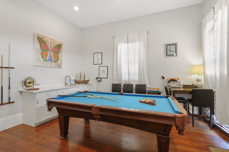 Pool Room- Front of house, next to living room, bar area