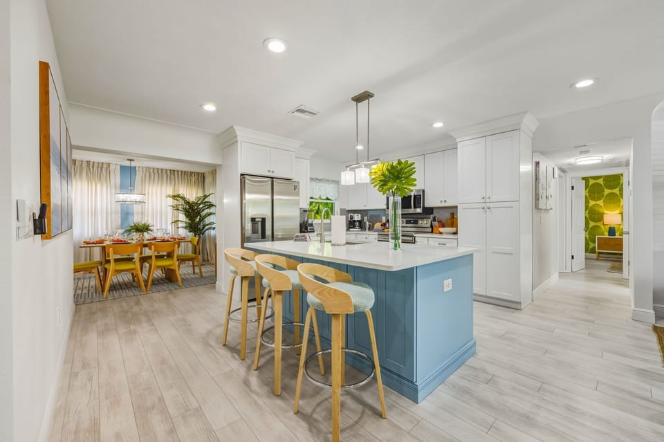 Whether you’re cooking, chatting, or just people-watching, these high seats keep you in the middle of the action.