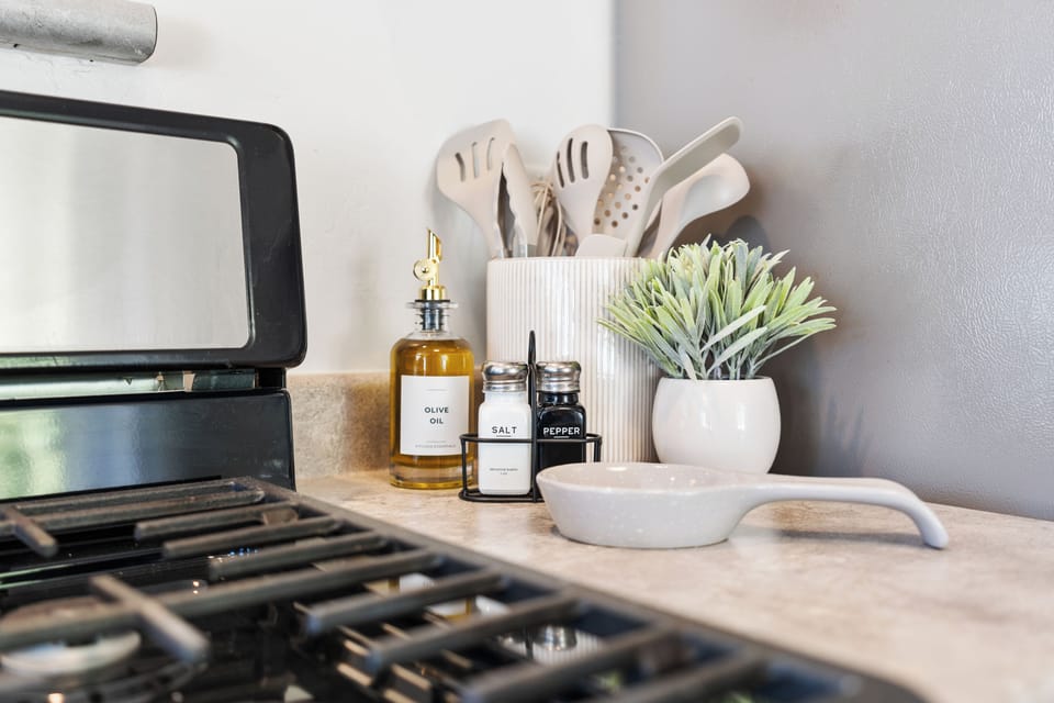 You will feel right at home with everything you need.