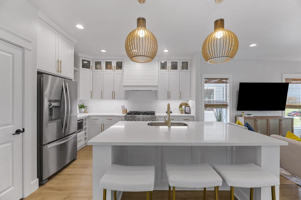 Whip up delicious meals in this charming, fully-equipped kitchen