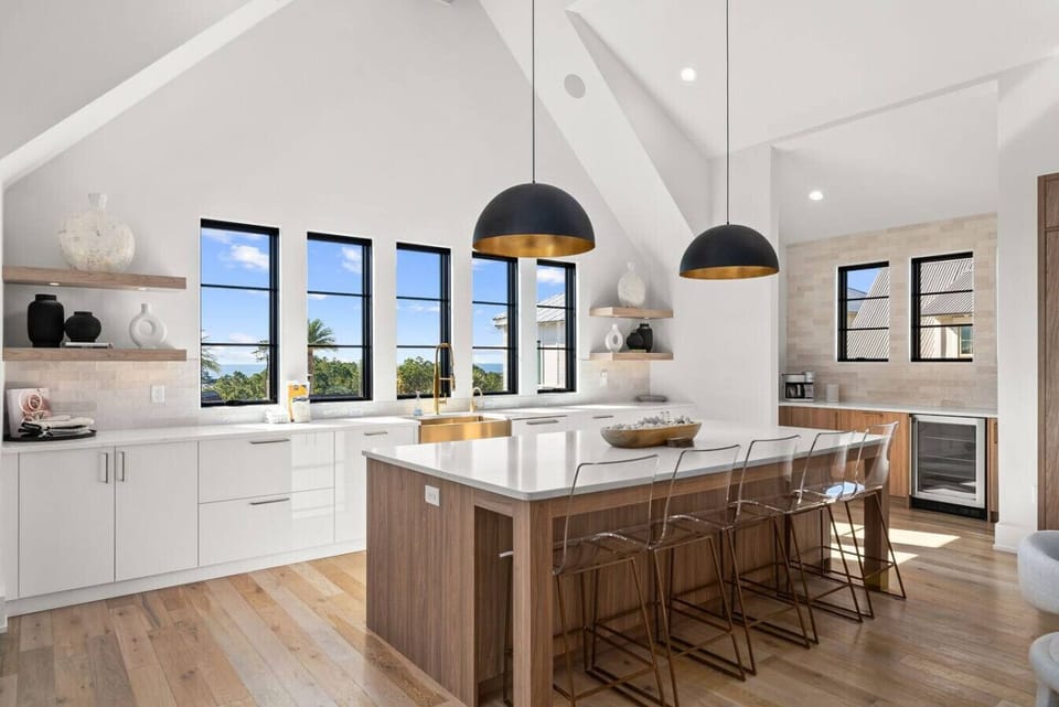 Stunning Kitchen and View of the Gulf