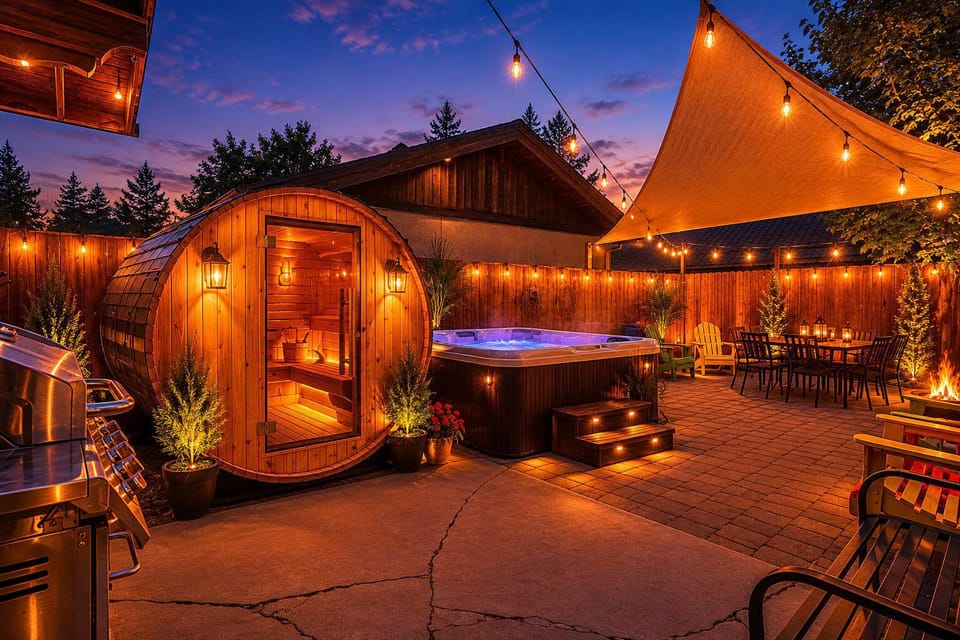Enjoy the nordic spa experience after a long day of fun!!