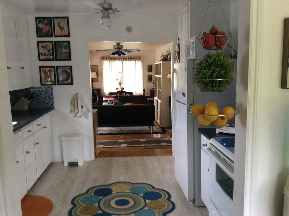 Kitchen looking toward the living room
