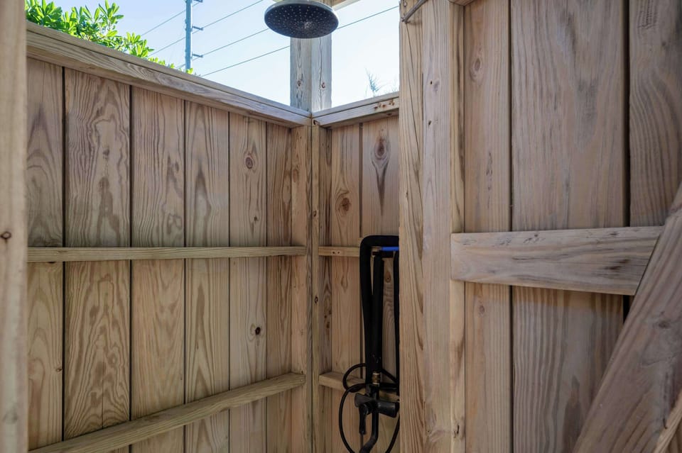 Private Hot Water Outdoor Shower