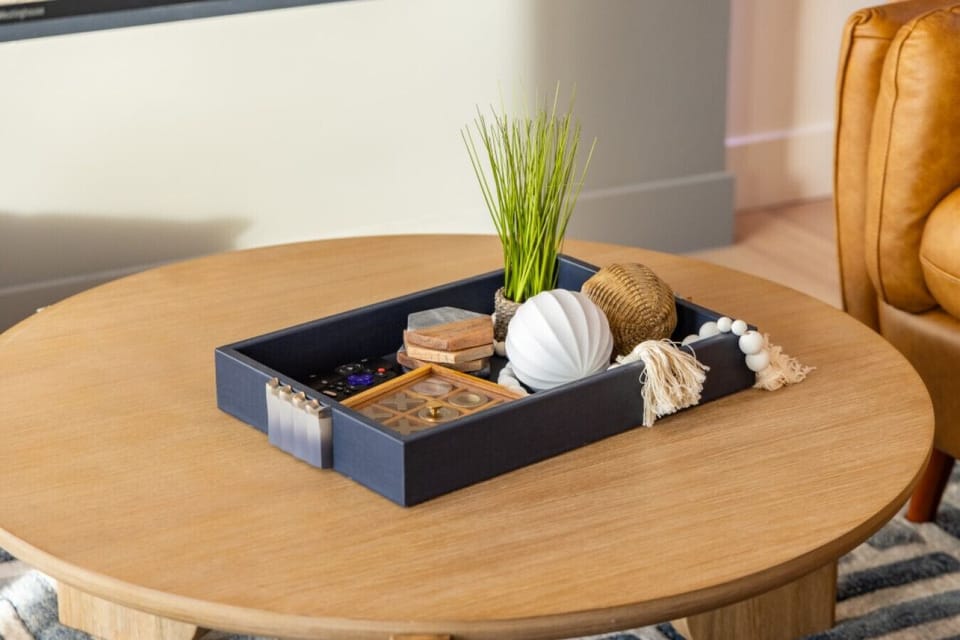 High-end finishes and professional decor create a sophisticated atmosphere throughout the living areas.