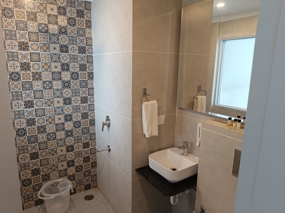 Deluxe Double or Twin Room | Bathroom | Free toiletries, hair dryer, soap, shampoo