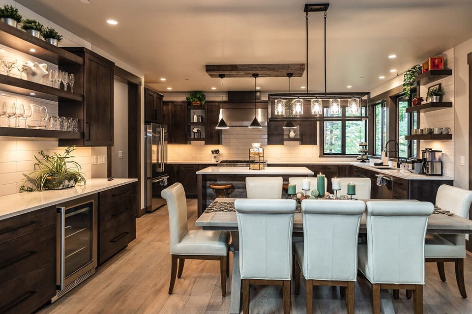 An open-concept kitchen built for entertaining, not just cooking.