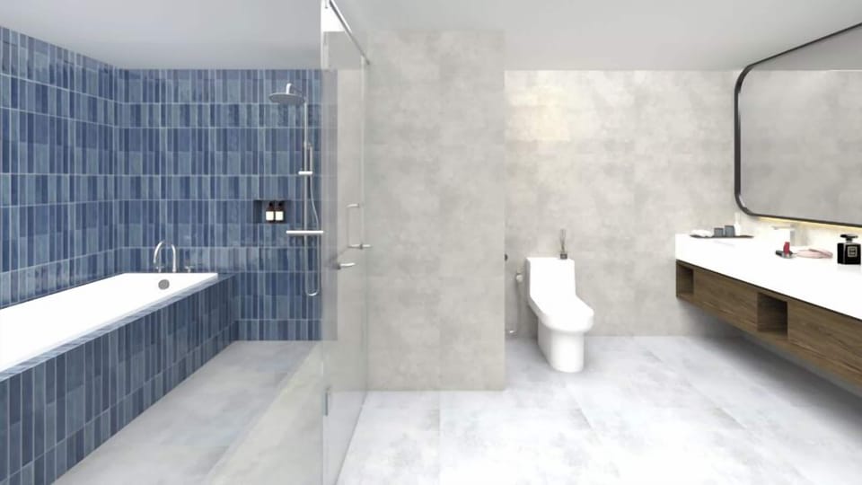 Suite, 1 King Bed | Bathroom | Slippers, bidet, towels
