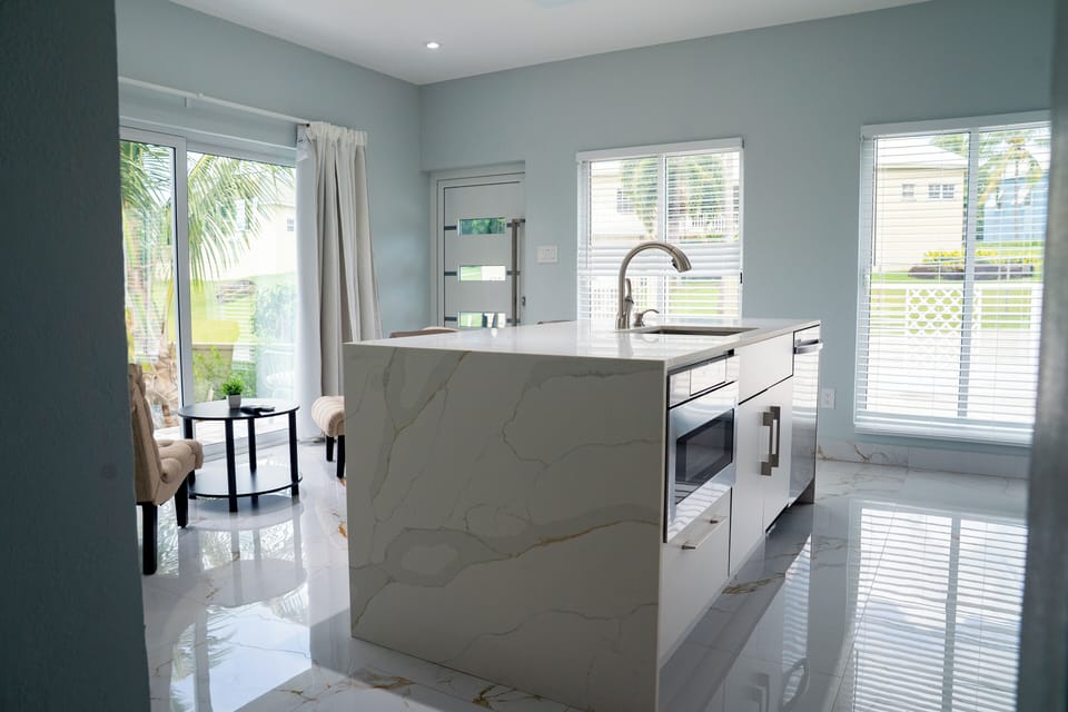 Premium Villa, Ocean View | Private kitchen | Espresso maker, coffee/tea maker, full-size fridge, microwave