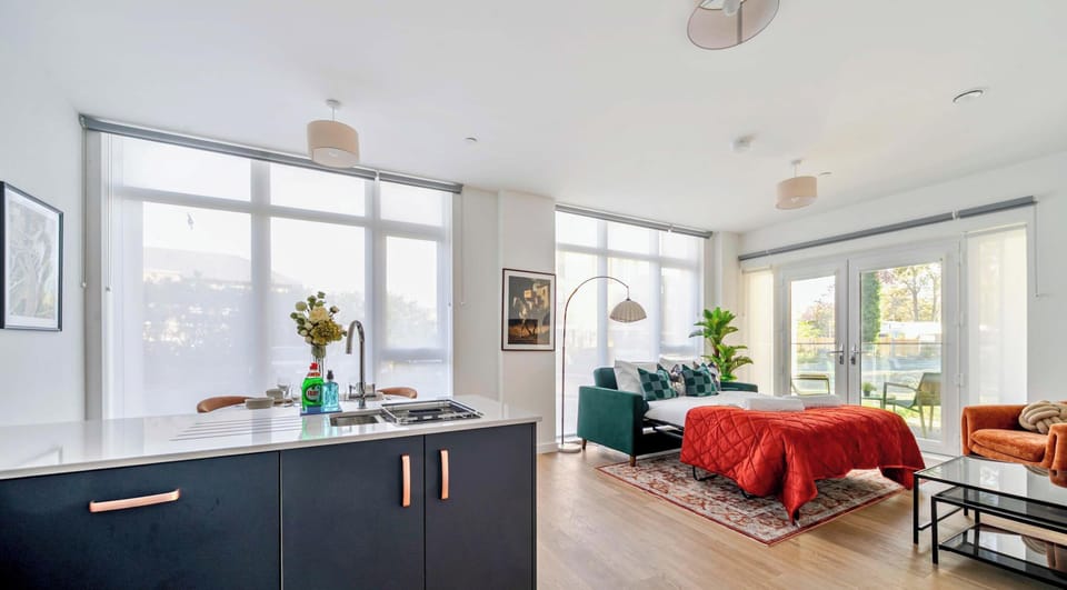 Welcoming living and dining area with modern furnishings