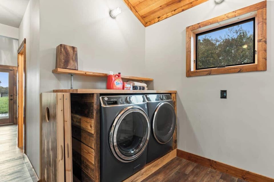 The property has a washer and dryer for your convenience.