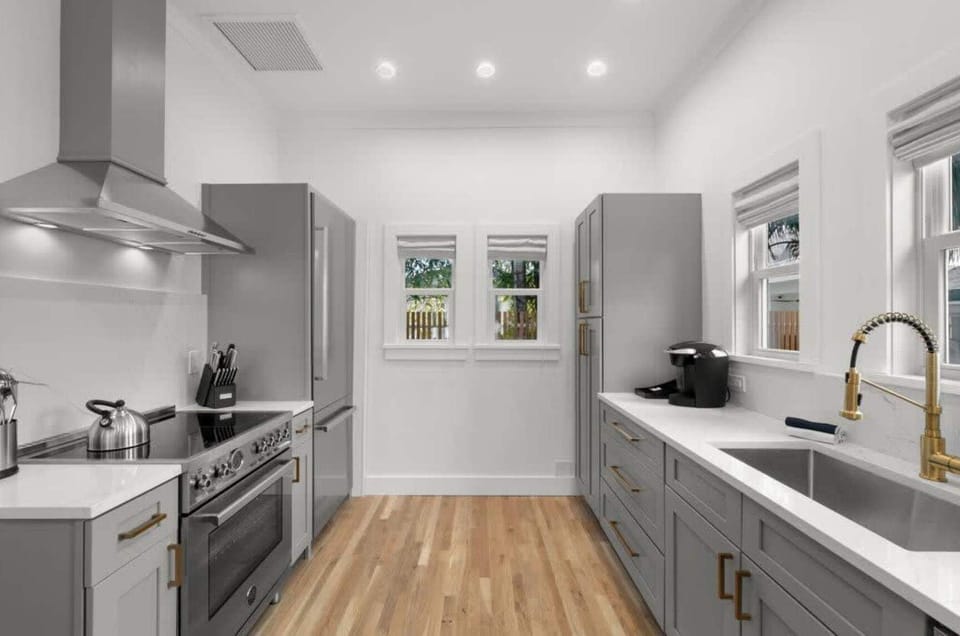 Upgraded Kitchen with Brand New Stainless Steel Appliances