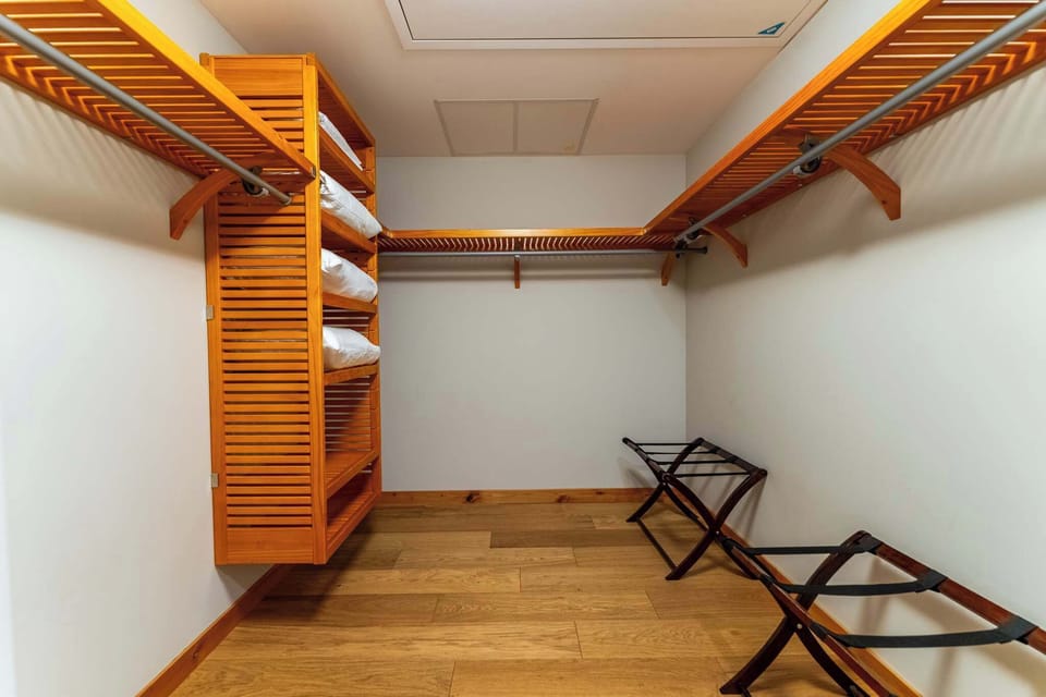 Large walk in closet in king suite