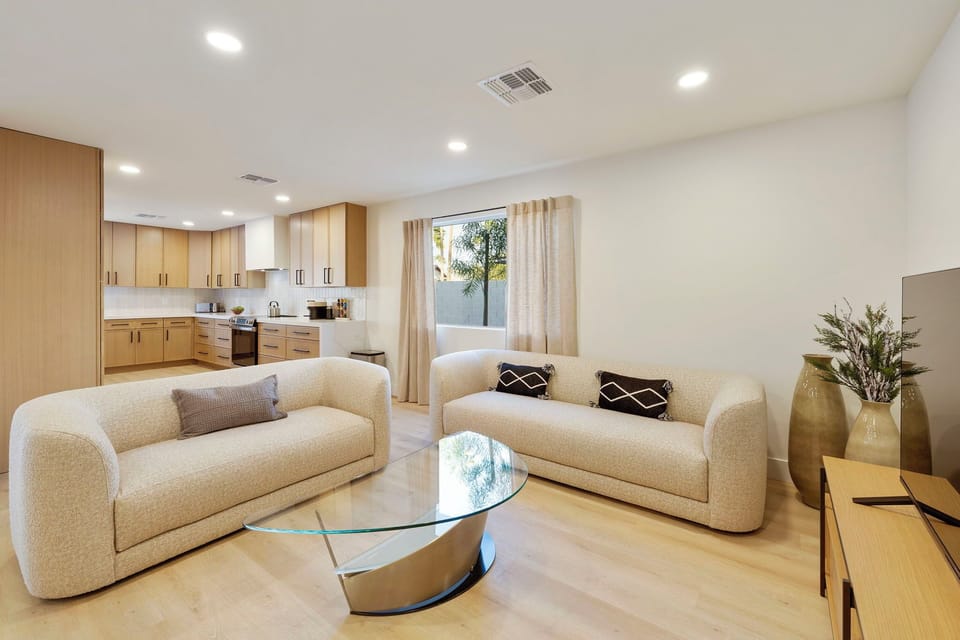 Modern Furnishings, Open Concept Living Area