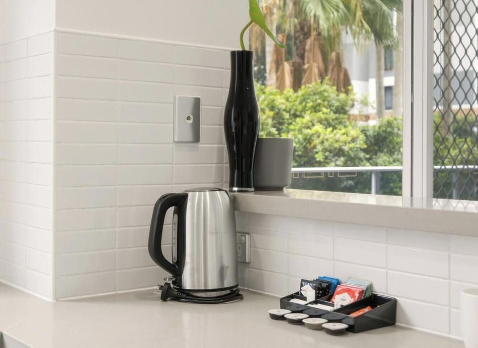Practical kitchen area for preparing simple meals