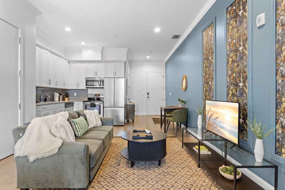 Cozy seating to relax and watch TV