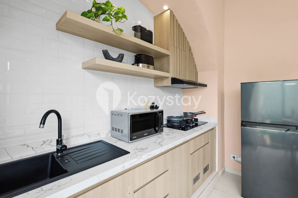 Villa, 2 Bedrooms, Garden View | Private kitchen | Full-size fridge, microwave, stovetop, toaster