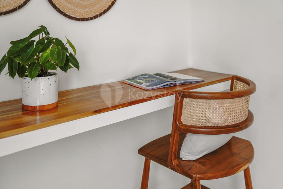 Villa, 2 Bedrooms, Pool View | Desk, laptop workspace, iron/ironing board, free WiFi