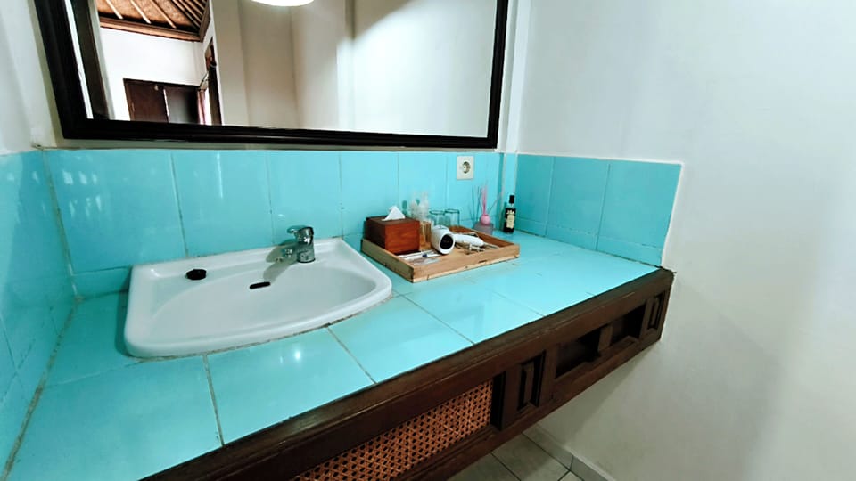 Deluxe Double Room, Garden View | Bathroom | Shower, hair dryer, towels, soap