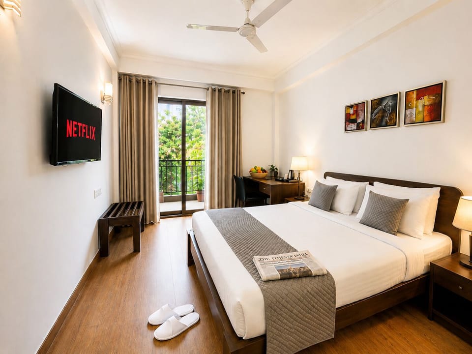 Premium Double Room | Desk, laptop workspace, iron/ironing board (on request), WiFi (free)