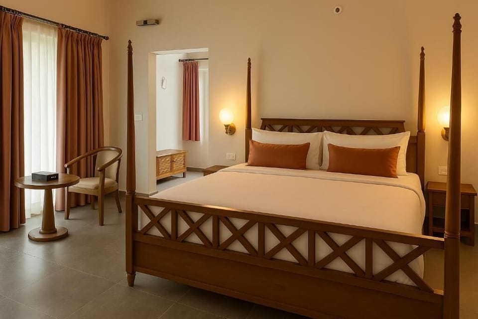Deluxe Cottage, Garden View | Premium bedding, minibar, in-room safe, desk