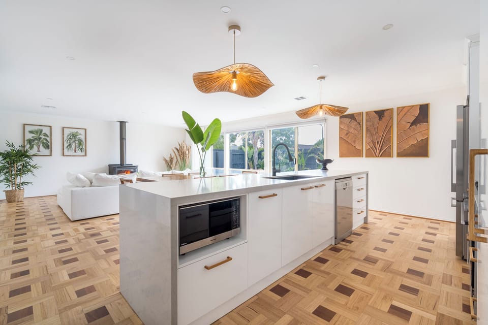 Open plan kitchen