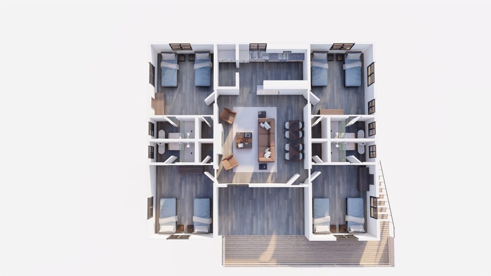 2nd Floor 3D floor Plan