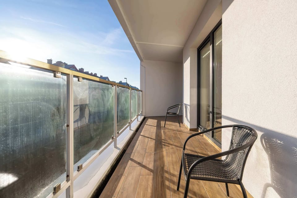 The terrace provides a tranquil spot for enjoying a book.