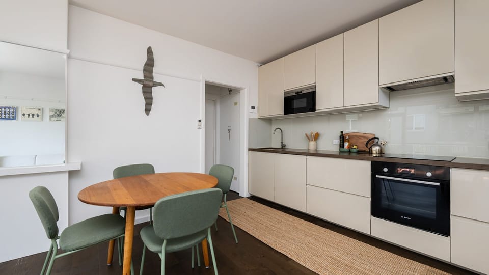Kitchen with dining set
