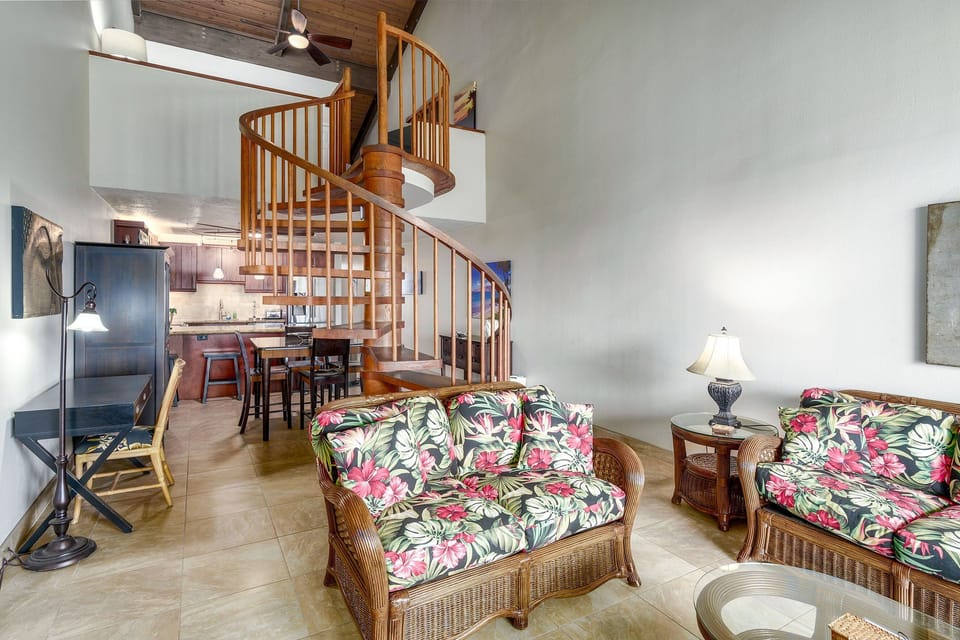 Condo, Multiple Beds, Balcony, Ocean View (Kamaole Sands 2-406) | Living area
