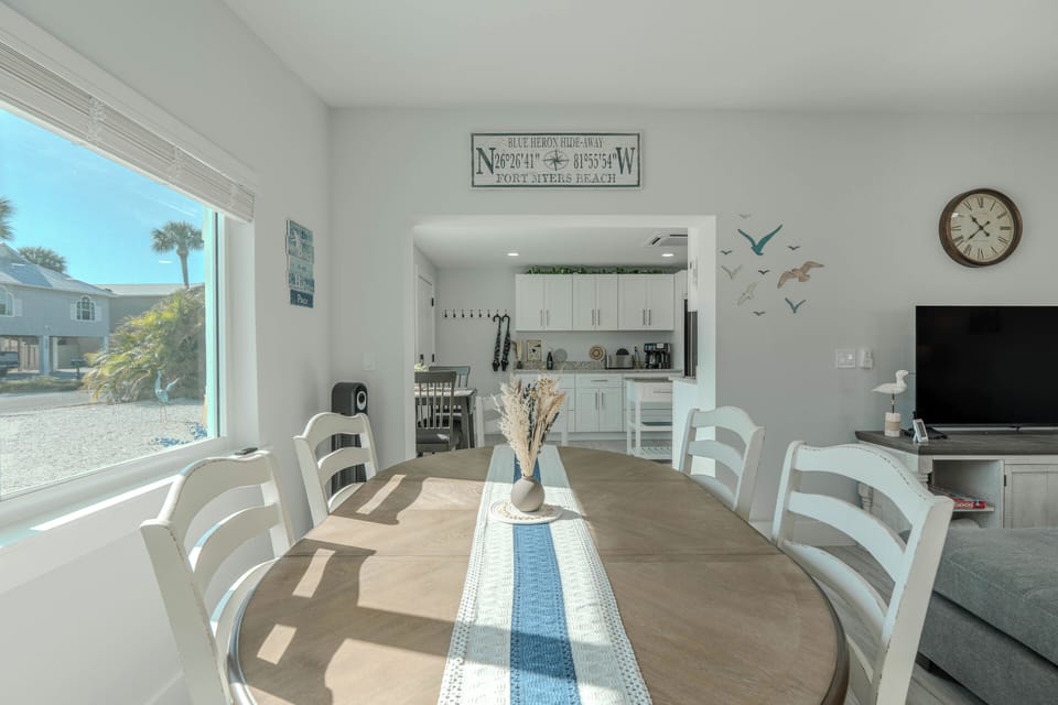 Bright and open area.
