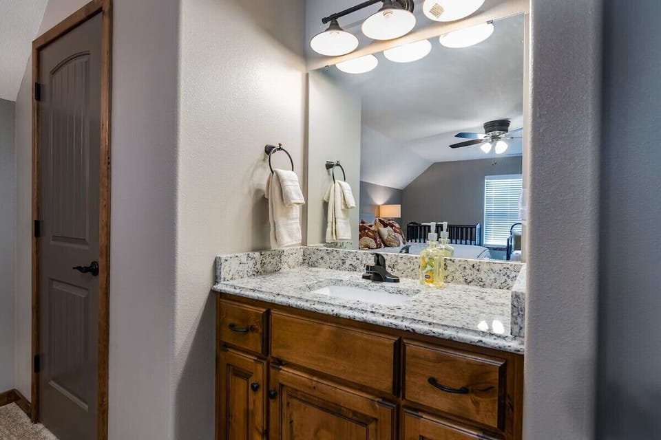 Both 2nd floor bedrooms have private bathrooms.